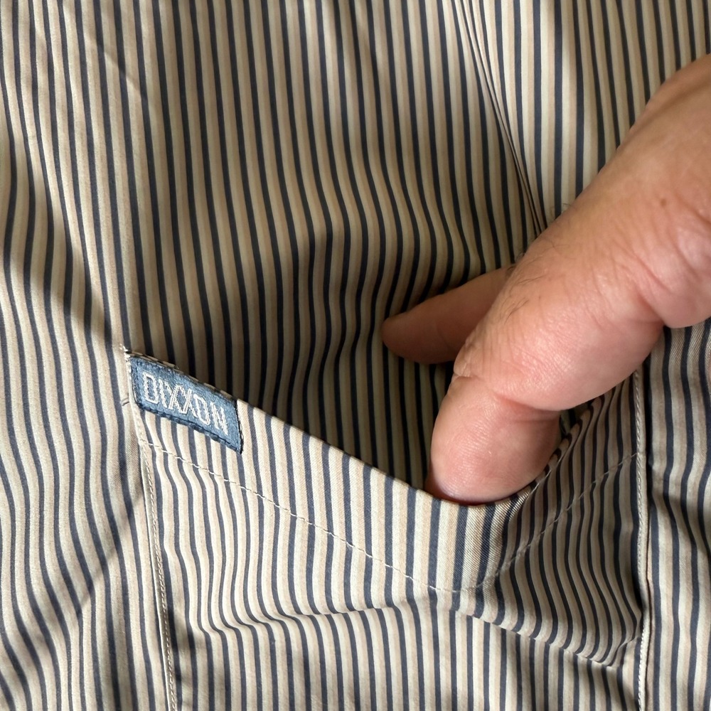 DIXXON Flannel Co The Benny Triple Stripe Shirt Mens 4XL Short Sleeve Button Up - Picture 4 of 8
